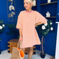 Ester T-shirt Mini Dress Dress Pink Yellow