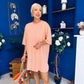 Ester T-shirt Mini Dress Dress Pink Yellow