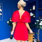 Dakota Detailed Occasion Mini Dress Red