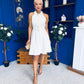 Francesca Button Up Midi Dress White