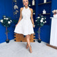 Francesca Button Up Midi Dress White