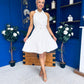 Francesca Button Up Midi Dress White