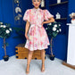 Mairead Embellished Mini Shirt Dress Floral