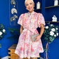 Mairead Embellished Mini Shirt Dress Floral