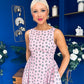 Delilah Detailed Occasion Midi Dress Pink