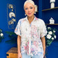 Hazel Puff Sleeve Crochet Blouse White