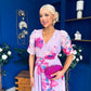 Mirren Banded Midi Dress Floral Lavender