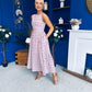 Delilah Detailed Occasion Midi Dress Pink