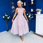 Delilah Detailed Occasion Midi Dress Pink