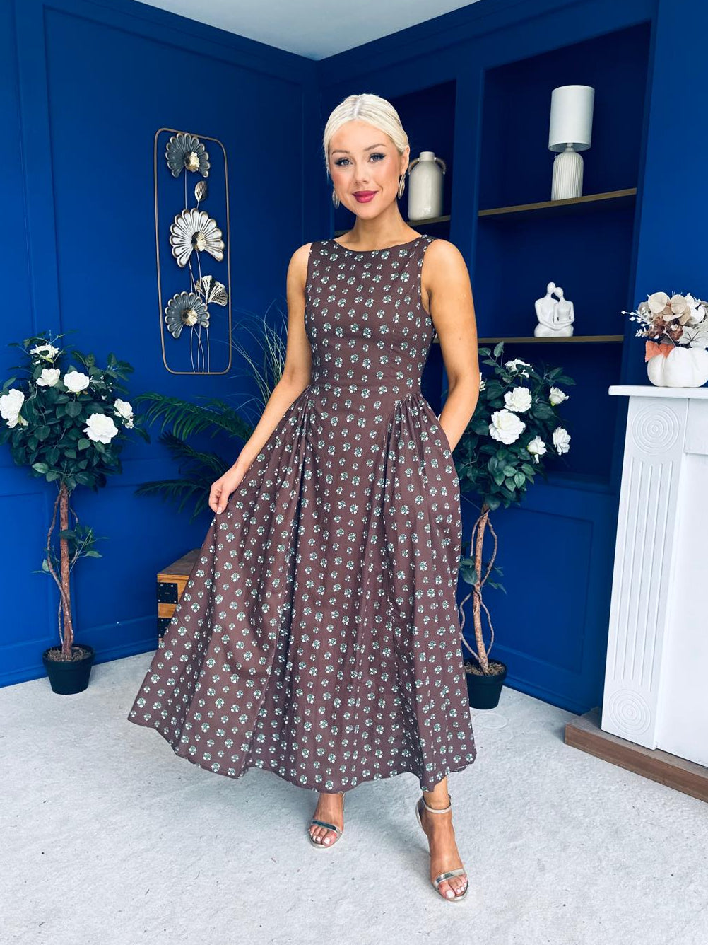 Delilah Detailed Occasion Midi Dress Coco