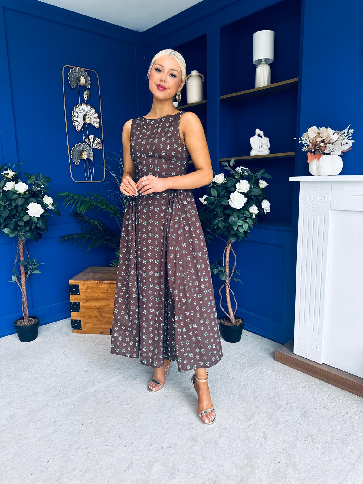 Delilah Detailed Occasion Midi Dress Coco