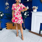 Meg Frill Detail Mini Dress Rouge