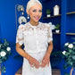 Darla Crochet Top & Skirt Set Cream