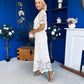 Darla Crochet Top & Skirt Set Cream
