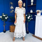 Darla Crochet Top & Skirt Set Cream