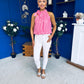 Irene Bow Tie Top Polka Pink