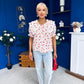 Gina Lace Trim Blouse Floral