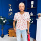 Gina Lace Trim Blouse Floral
