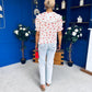 Gina Lace Trim Blouse Floral