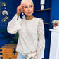 Yvonne Lace Detailed Top Cream