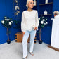 Yvonne Lace Detailed Top Cream