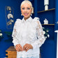 Emelia Embellished Lace Blouse White