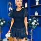 Reece Lace Detailed Playsuit Black