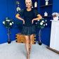 Reece Lace Detailed Playsuit Black