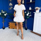 Reece Lace Detailed Playsuit White