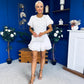 Reece Lace Detailed Playsuit White
