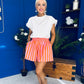 Hana Striped Casual Shorts Amber