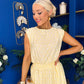 Briley Detailed Top & Skirt Set Polka Yellow