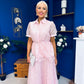 Kensley Lace Top & Skirt Set Baby Pink