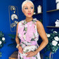 Layce Banded Midi Dress Floral Lavender