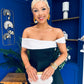 Maxine Detailed Occasion Dress Monochrome