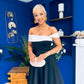 Maxine Detailed Occasion Dress Monochrome