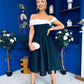 Maxine Detailed Occasion Dress Monochrome