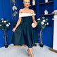 Maxine Detailed Occasion Dress Monochrome