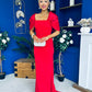 Meadow Detailed Occasion Dress Red