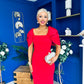 Meadow Detailed Occasion Dress Red