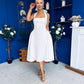 Tatiana Halterneck Skater Midi White