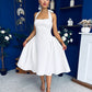 Tatiana Halterneck Skater Midi White