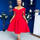 Leanne Bardot Detailed Occasion Dress Red
