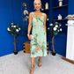 Sorcha Pleated Midi Dress Floral Pastel
