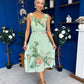 Sorcha Pleated Midi Dress Floral Pastel
