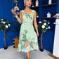 Sorcha Pleated Midi Dress Floral Pastel