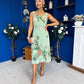 Sorcha Pleated Midi Dress Floral Pastel