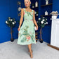 Sorcha Pleated Midi Dress Floral Pastel