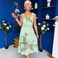 Sorcha Pleated Midi Dress Floral Pastel