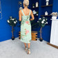 Sorcha Pleated Midi Dress Floral Pastel